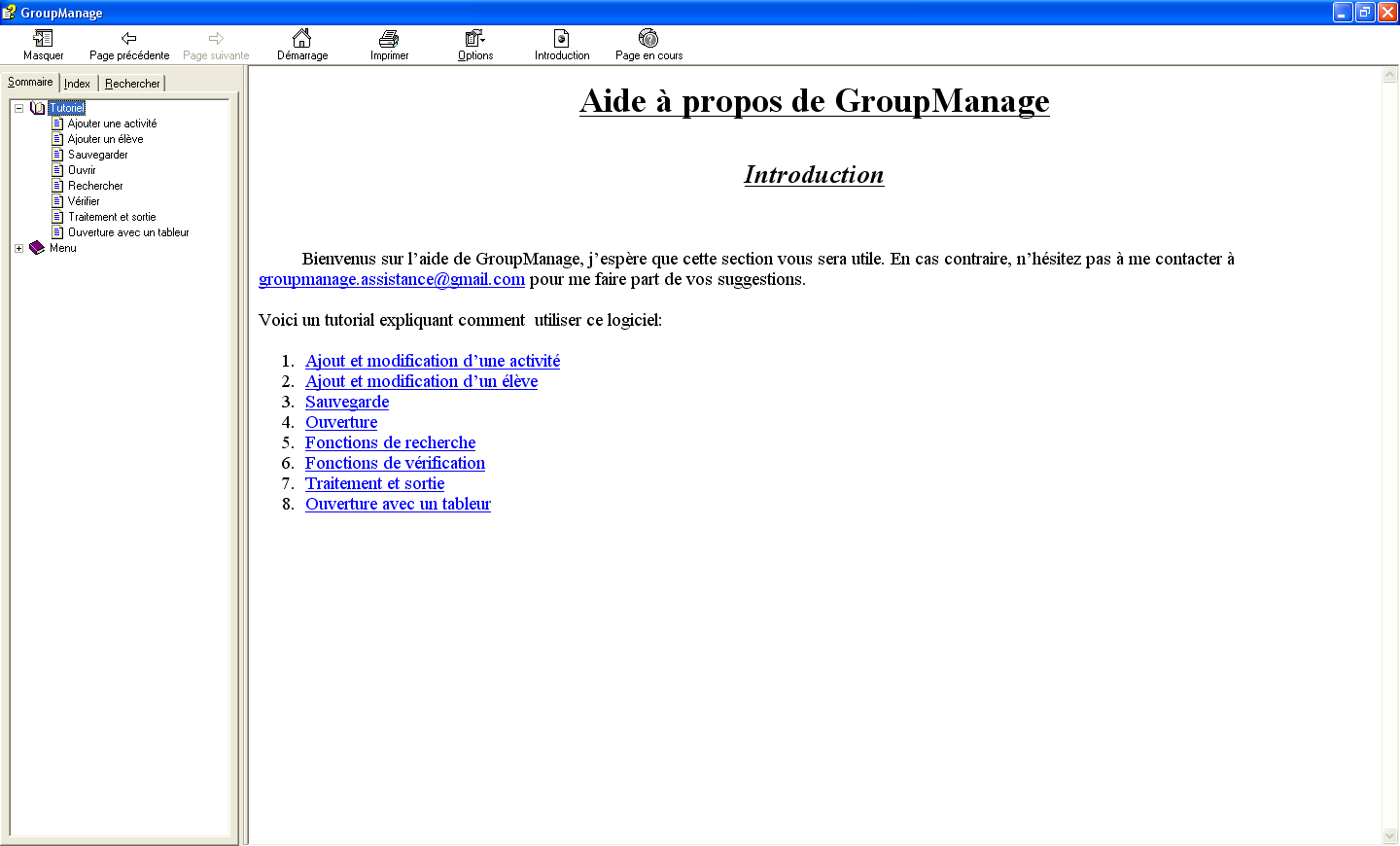 Accéder au tutoriel.